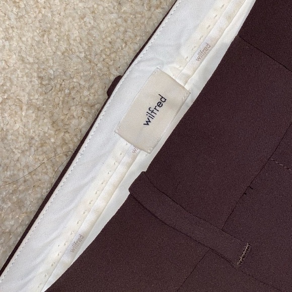 Aritzia (Wilfred) thé effortless pants in Rich Mocha Brown - Picture 4 of 4